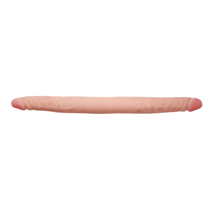 Dildo dwustronne penis członek sex cyberskóra 44cm